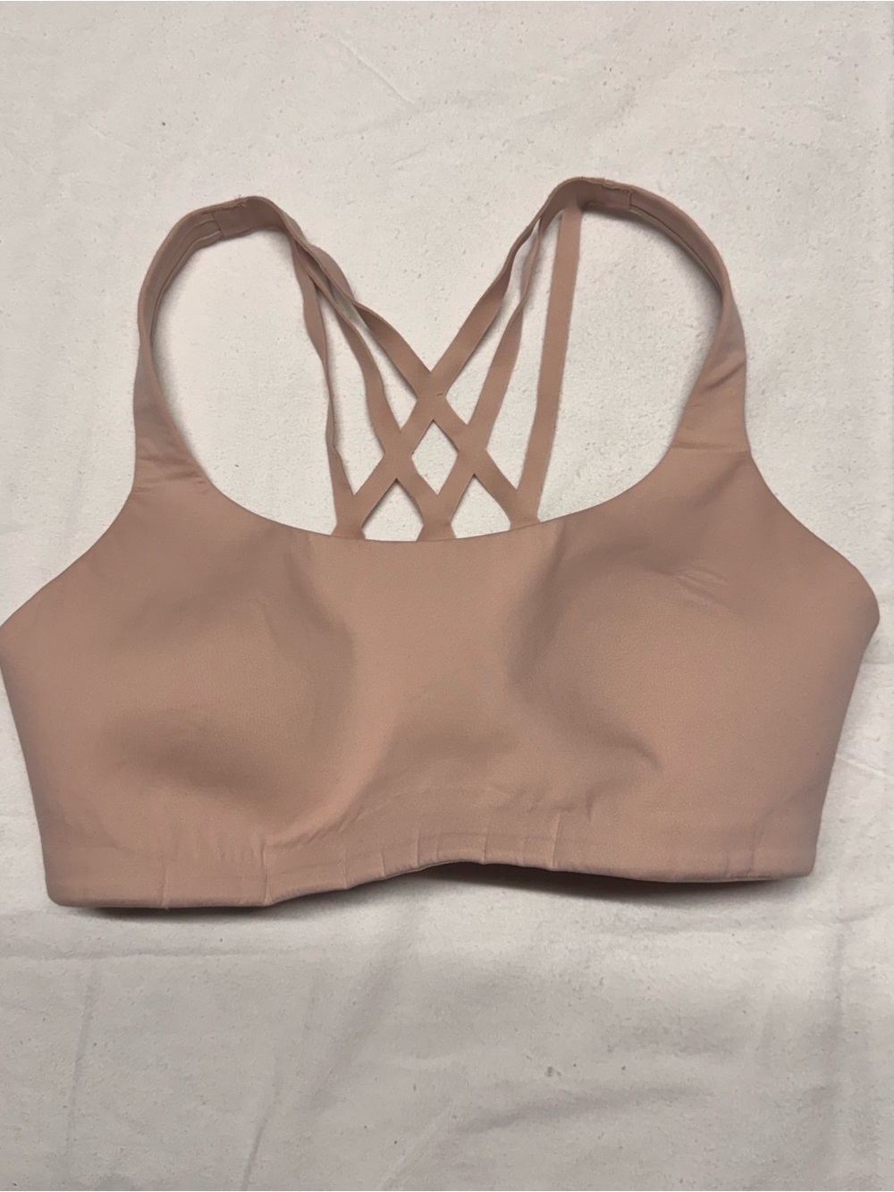 Seamless Strappy Lululemon Sports Bra - Nude